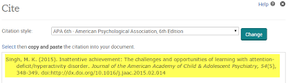 To cite a specific part of a source, indicate the page, chapter, figure, table or equation at the appropriate point in the text provide the same information as you would for a printed journal article and add the url or digital object. Citing Sources Apa Psychology Search Research Guides At Eastern Michigan University
