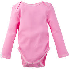 Solid Pink Adjustable Bodysuit Long Sleeve Miraclebabyusa