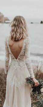 Low Back Lace Boho Wedding Dress Boho Wedding Dress Lace Bohemian Wedding Dress Lace Beach Wedding Dress Boho