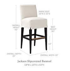 Jackson Bar Stool Slipcovered Stools Serena And Lily Bar Stool Slipcovers Counter Stools Slipcovers