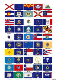 Free Printable State Flags Poster In 2020 Illinois Indiana History Resources Homeschool Activities