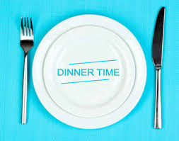 Plate With Text Dinner Time Fork And Knife On Tablecloth Background Stock Photo Picture And Royalty Free Image Image 35557149
