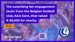 'golden gent football kaa gent ultras hooligans belgium' mask by infrontofyou. Fan Engagement How Kaa Gent Raised 85 000 For Charity Strivecloud