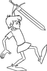Free coloring pages of kids heroes. The Sword In The Stone Arthur Coloring Pages Sword In The Stone The Sword In The Stone Sword And The Stone