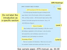 If only one kind of heading is needed (i.e., all the sections have the same level of. Formatting Class Assignments Apa 6 Th Ed Duration 7 Min 30 Sec Apa Formatting Class Assignments Ppt Download