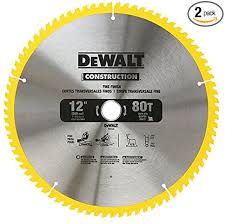 This is the easiest system to lock and unlock a saw. Amazon Com Dewalt 12 Inch Miter Saw Blade Crosscutting Tungsten Carbide 80 Tooth 2 Pack Dw3128p5 Everything Else