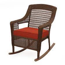 Wellington chase covers/vintage wellington chase covers/vintage covers for patio furniture/vintage outdoor and gardening/patio chair covers. Hampton Bay Spring Haven Brown All Weather Wicker Outdoor Patio Rocking Chair With Orange The Home Depot Canada