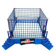 Wwe Jakks Pacific Wrestlemania 2 Official Scale Ring Steal Cage Wrestling Set Wrestlemania Wwe Wrestling