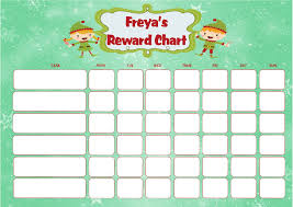 personalised christmas elf reward chart