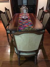 The second style of italian dining room furniture is the contemporary style. Italian Dining Table With Free 6 Chairs From Muebles Italiano For Sale At P120000 Furniture Home Living Furniture Tables Sets On Carousell