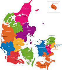 Click the map and drag to move the map around. Denmark Map Of Regions And Provinces Orangesmile Com