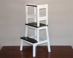 Folding Helper Tower Peak Toddler Kitchen Step Stool Learning Stool Toddler Safety Stool Toddler Kitchen Helper Tower In 2020 Kitchen Helper Toddler Step Stool Semi Gloss White Paint