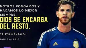 Porque un día como hoy en 1953 el delantero ernesto grillo anotaba un histórico gol a los ingleses, en el estadio de river, antonio liberti. Cristian Ansaldi El Jugador De Las Frases En Instagram Marca Claro Argentina