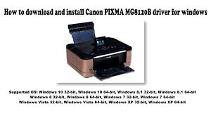 Printerit on lihtne kasutada tänu intuitiivsele navigeerimisele ja värvilisele ekraanile, muutes dokumentide printimise. Canon Pixma Mg8120b Driver And Software Free Downloads