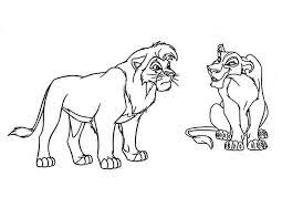 Scar mufasa lion king coloring pages. Mufasa And Scar Has Conflict The Lion King Coloring Page Kids Play Color