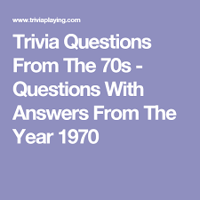 No matter what you're into, there's a podcast out there that will capture your attention. Trivia Questions From The 70s Questions With Answers From The Year 1970 Trivia Questions And Answers Trivia Questions Trivia