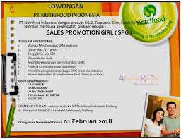 Maybe you would like to learn more about one of these? Lowongan Kerja Pt Nutrifood Indonesia Padang Akses Kerja