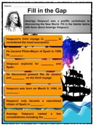 [amerigo vespucci was born in florence in 1452 and died in seville in 1512. Amerigo Vespucci Facts Worksheets Exploration Information For Kids