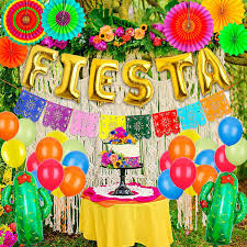 Maybe you would like to learn more about one of these? Fiesta Party Decorations 60pcs Mexican Party Supplies With Foil Cactus Balloons Gold Fiesta Balloon Mexicano Picado Banner Multicolor Paper Fan For Cinco De Mayo Decorations Mexican Theme Party Party Supplies Toys