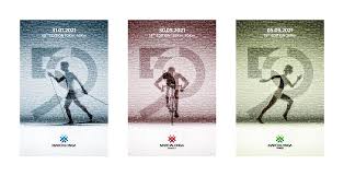 Винтажная лыжная гонка на деревянных лыжах. The 2021 Marcialonga Poster And Advertising Campaign