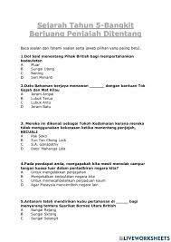 Melalui penggunaan ict, para guru boleh memaksimumkan penambahan perkongsian pembelajaran secara. Unit 5 Bangkit Berjuang Penjajajh Ditentang Worksheet