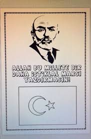 12 Mart Istiklal Marsi Nin Kabulu Cigdem Ogretmen Boyama Sayfalari Okuma Calismasi Martini