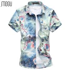 Abstract flower pattern in golden shades over black item f.ou have any question, we are happy to help you! Mogu Slim Fit Men S Shirt Short Sleeve Casual Shirts For Men 2017 Summer New Fashion Mens Floral Print Shirt Plus Size Men Shirt Online Clothing Store