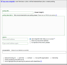 Craigslist About Help Job How