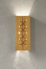 Wall Lamp Industrial Handmade Home Decor Lighting Lorum Lights Solid Minimalistic Wood Handcrafted Home Decor Lights Wall Lamp Decor Lighting