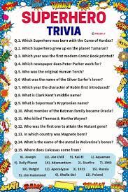 It's actually very easy if you've seen every movie (but you probably haven't). 100 Superhero Trivia Questions Answers Meebily