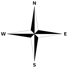 A compass rose showing the four cardinal directions, the four ordinal directions, plus eight further divisions. Cardinal Directions And Ordinal Directions Geography Realm