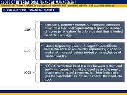 International finance is a part of financial economics that deals with the monetary interactions that occur between two or more countries. International Financial Managment