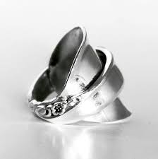 Spoon Ring Silver Ring Wide Ring Boho Jewelry Statement Etsy Silver Spoon Jewelry Bohemian Silver Jewelry Silver Rings