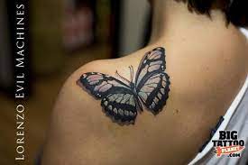 Farfalla Butterfly Lorenzo Evil Machines Tattoo Realistic Tatuaggio Realistico Jpg Realistic Butterfly Tattoo Butterfly Tattoo Tattoos