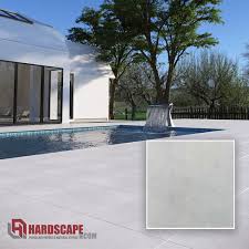 These pavers come in various designs, colors, shapes and sizes. 2cm Snow White Porcelain Paver Hardscape Com Porcelain Pavers Residential