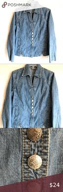 Dress Barn Denim Jean Jacket In 2020 Denim Jean Jacket Jean Jacket Clothes Design