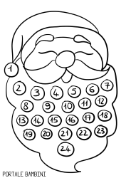 Calendari Dell Avvento Da Colorare E Da Stampare Portale Bambini Calendario Calendario Dell Avvento Natale Scuola Materna