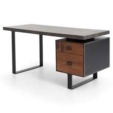 This step by step diy woodworking project is about how to build a desk with drawers. Boxcar Industrial Loft Peroba Wood Grey Concrete Desk Furniture Rustic Writing Desk Simple Desk
