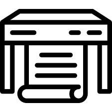 print paper printing tools and utensils plotter icon print paper printing tools and