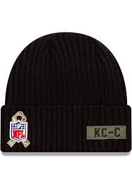 Shop kansas city chiefs hats at fansedge. New Era Kansas City Chiefs Black 2020 Salute To Service Beanie Mens Knit Hat 59004273
