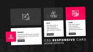 Css Responsive Card Hover Effects Html5 Css3 Css Tutorial Learn Html And Css Html Css