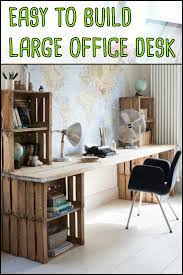 Easy To Build Large Desk Ideas For Your Home Office The Home Office Home Office Decor Home Diy Decor