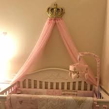Crown Wall Decor With Sheers Crib Canopy Bed Crown Princess Wall Decor Nursery Room Decor Bedcrowncanopy Bedcro Crown Wall Decor Bed Crown Bed Crown Canopy