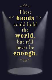 Never enough by loren allred by rania posted on august 2, 2021 august 3, 2021 here are the chords for the song never enough by loren allred. These Hands Could Hold The World But It Ll Never Be Enough Blank Journal Amd Movie Quote Barnum P T Run Write 9781982098841 Amazon Com Books