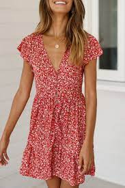 Source By Ashleymd23 Floral Dresses Summer Mini Dresses Summer Red Summer Dresses Fashion