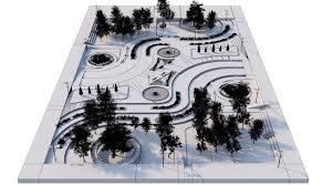 Landscape Park 2 3d Model Park Landscape Landscape 3d Model