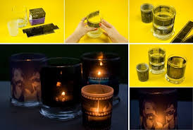 How To Diy Film Candle Holder Www Fabartdiy Com Diy Photo Candles Diy Photo Candle Holder Photo Candle Holders