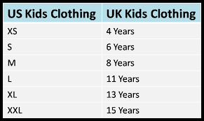 us uk clothing and shoe size conversion chart