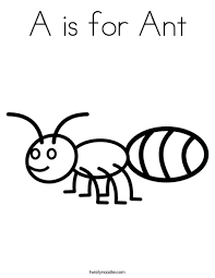 Ants is going to paint coloring pages to color, print and download for free along with bunch of favorite ants coloring page for kids. A Is For Ant Coloring Page Twisty Noodle