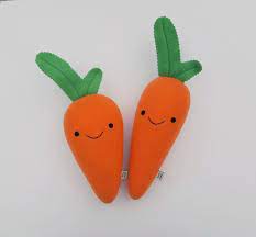 Happy Carrot Plushie Handmade Plush Toy Etsy Handmade Plush Plushies Food Plushies